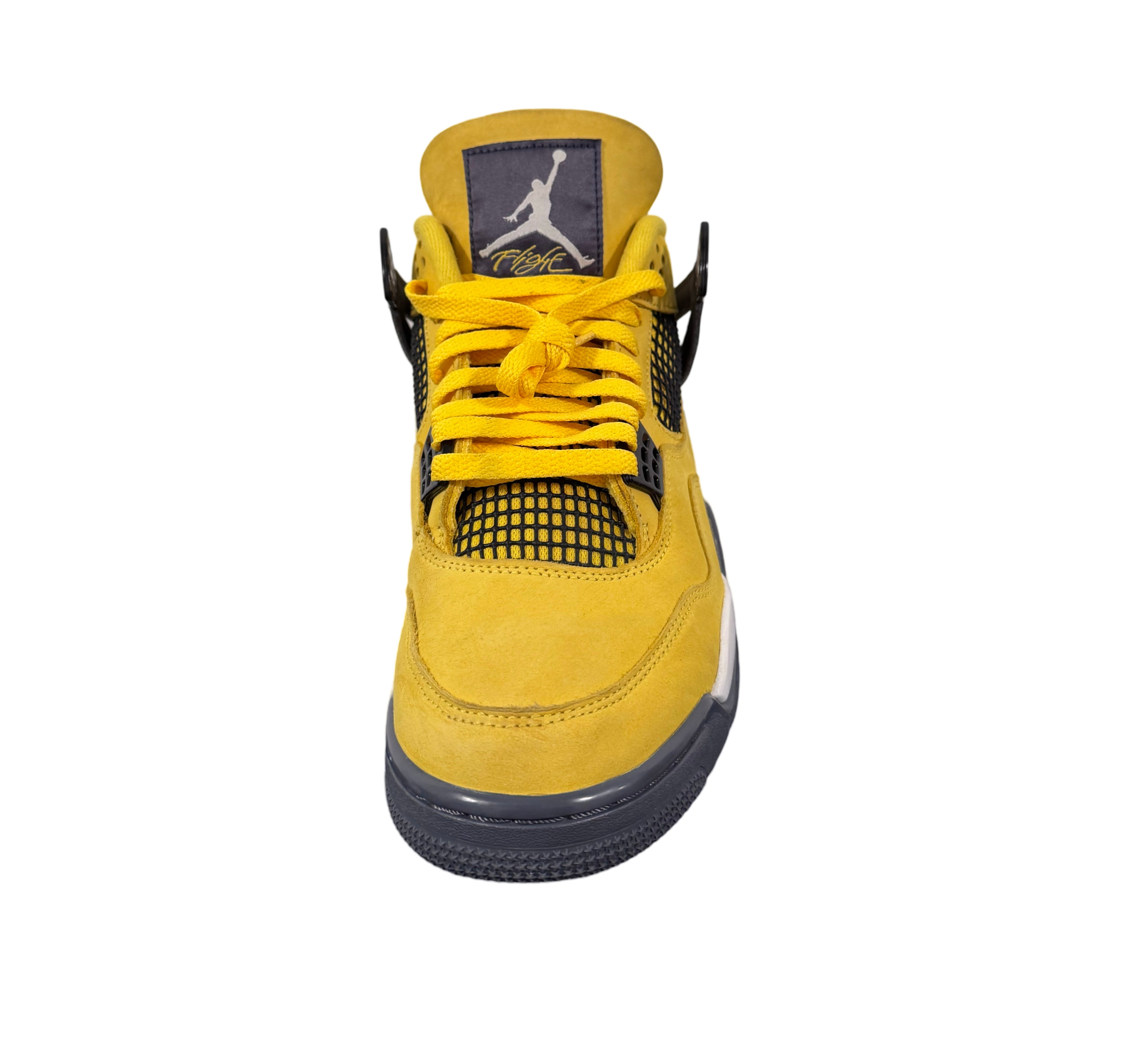 LIGHTNING AIR JORDAN RETRO 4S (PRE-OWNED) SZ 9.5
