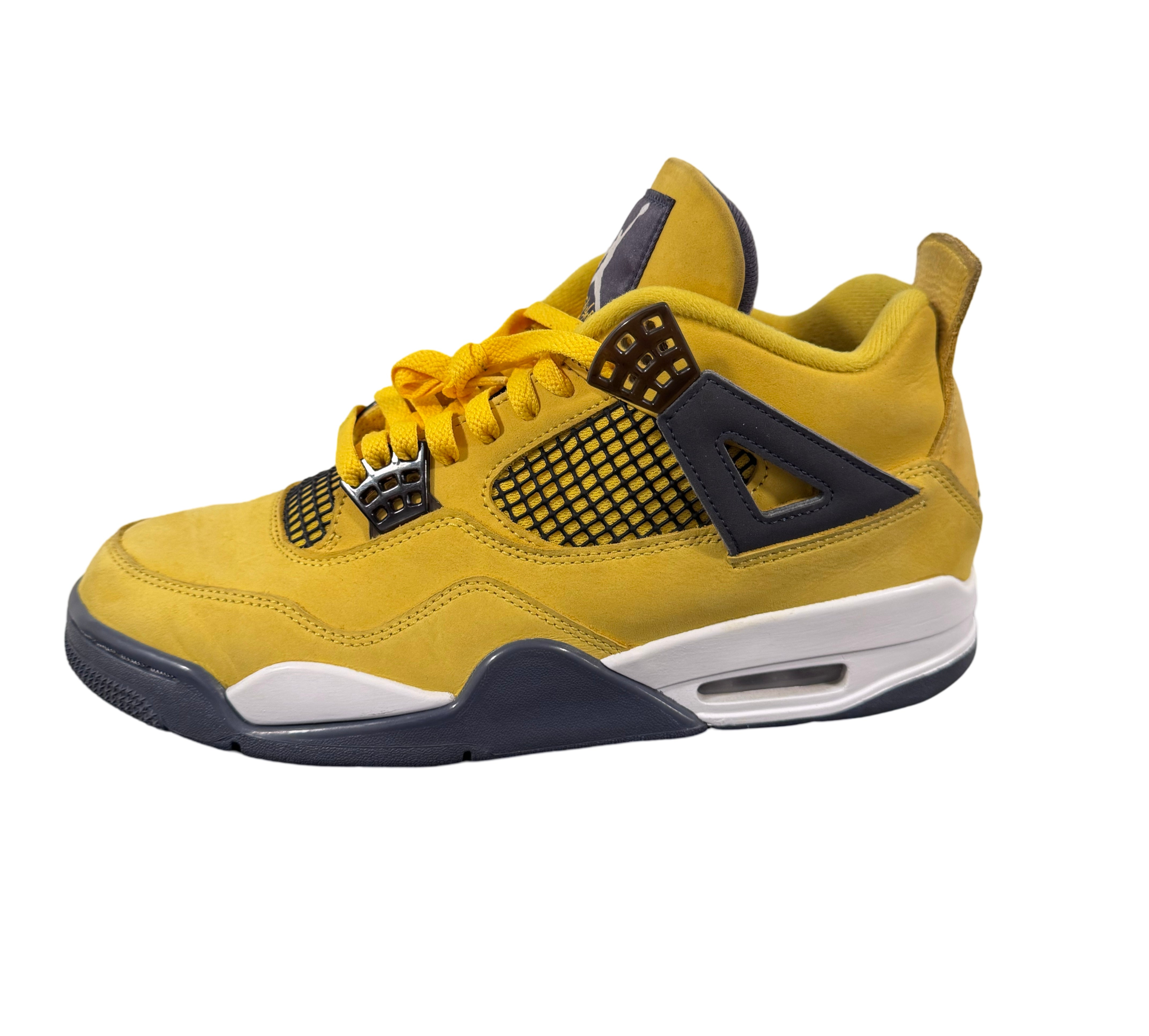 LIGHTNING AIR JORDAN RETRO 4S (PRE-OWNED) SZ 9.5